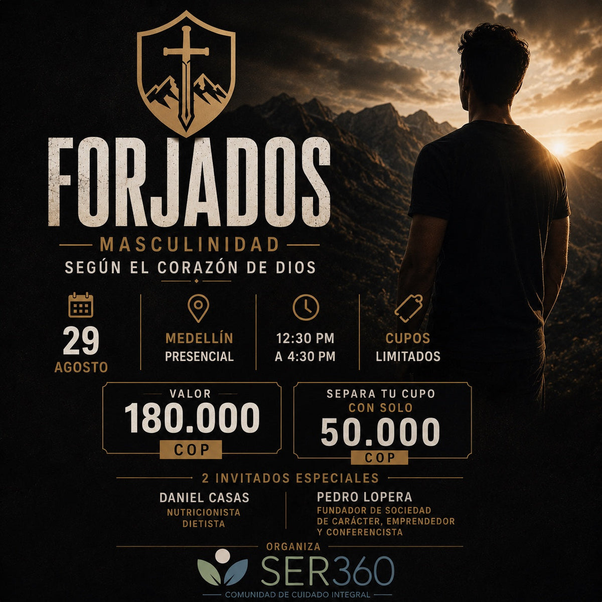 FORJADOS: Evento para hombres en Medellín; una masculinidad desde el corazón de Dios